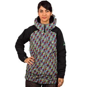 Bonfire Irvington Full Zip Insulated Ski Jacket Hooded Black Geo Women’s Small